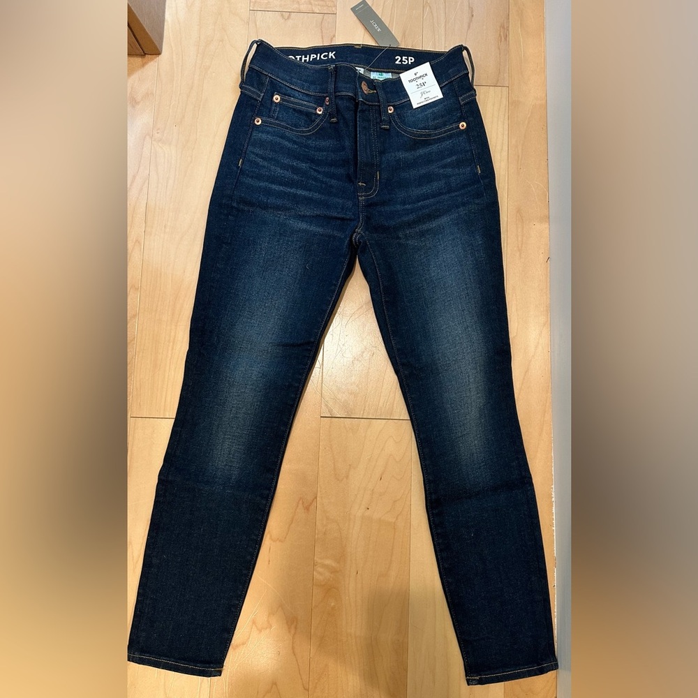 NWT Jcrew Womens Dark Denim 25P skinny Jean